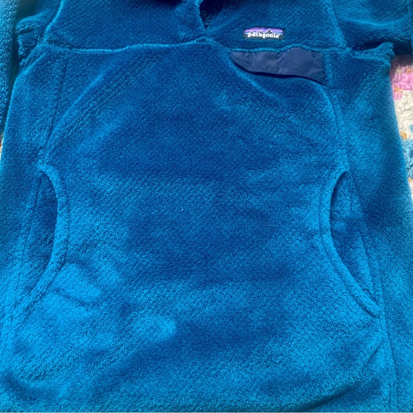 Patagonia Womens Synchilla Re-Tool Snap-T Fleece Pullover Jacket Teal Blue XS - Picture 4 of 7